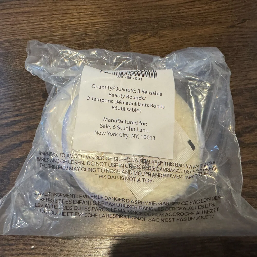 SAIE BEAUTY Makeup Rounds 3 Pack Reuse-able